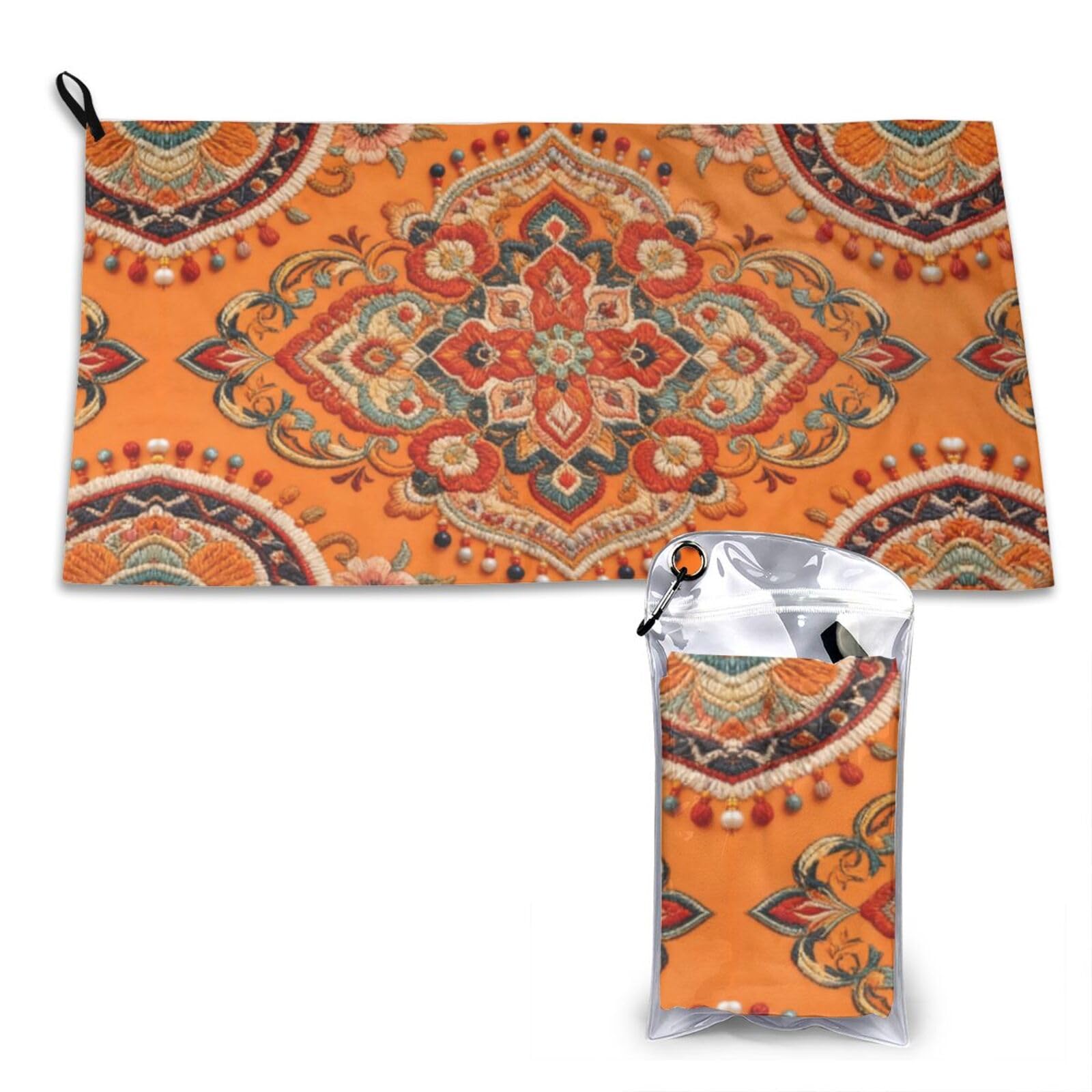 DUYKIMQW Shadow Ripples Print Quick Dry Towel 16x31.5in White