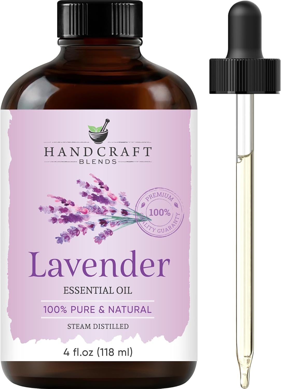 Handcraft Blends 100% Pure & Natural Orange, Lavender, Peppermint Essential Oil Blend - 4 Fl. Oz - Premium Therapeutic Grade with Glass Dropper