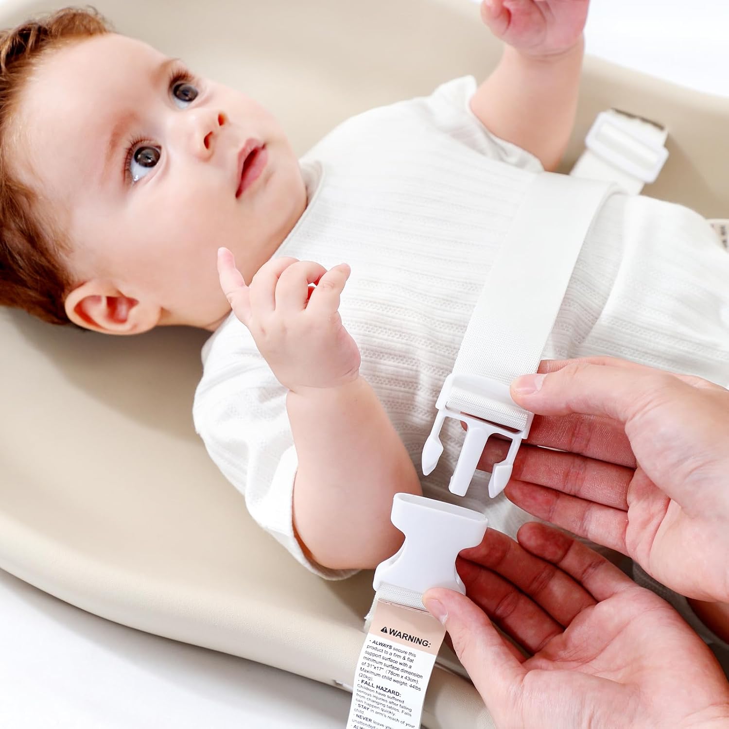 Baby Diaper Changing Pad Waterproof & Wipeable Teddy Bear EVA Foam Skin-Like Surface Fully Impermeable to Fluid, Portable Non-Slip Change Mat Standard Fits All Changing Station Table Dresser Newborns image 8 of 9 B0FB3JDY6B