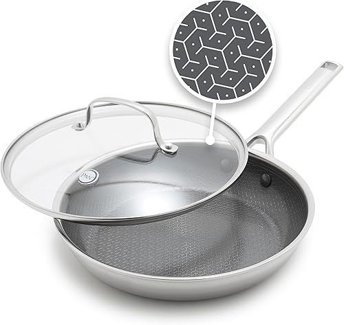 Miniatura 11 de GreenPan Hybrid - Sartén antiadherente de acero inoxidable de 8 pulgadas, sartén de cerámica de tres capas APEX Thermobond sin PFAS, compatible con