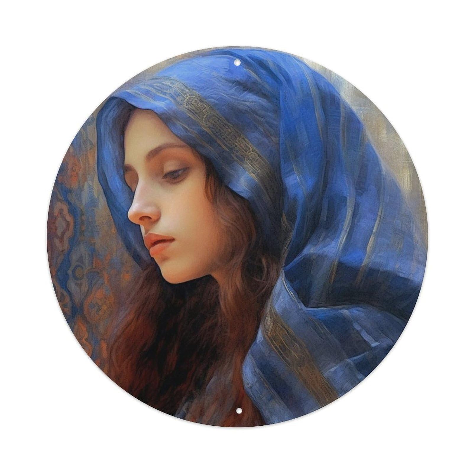 Religious The Great Virgin Mary Metal Tin Sign