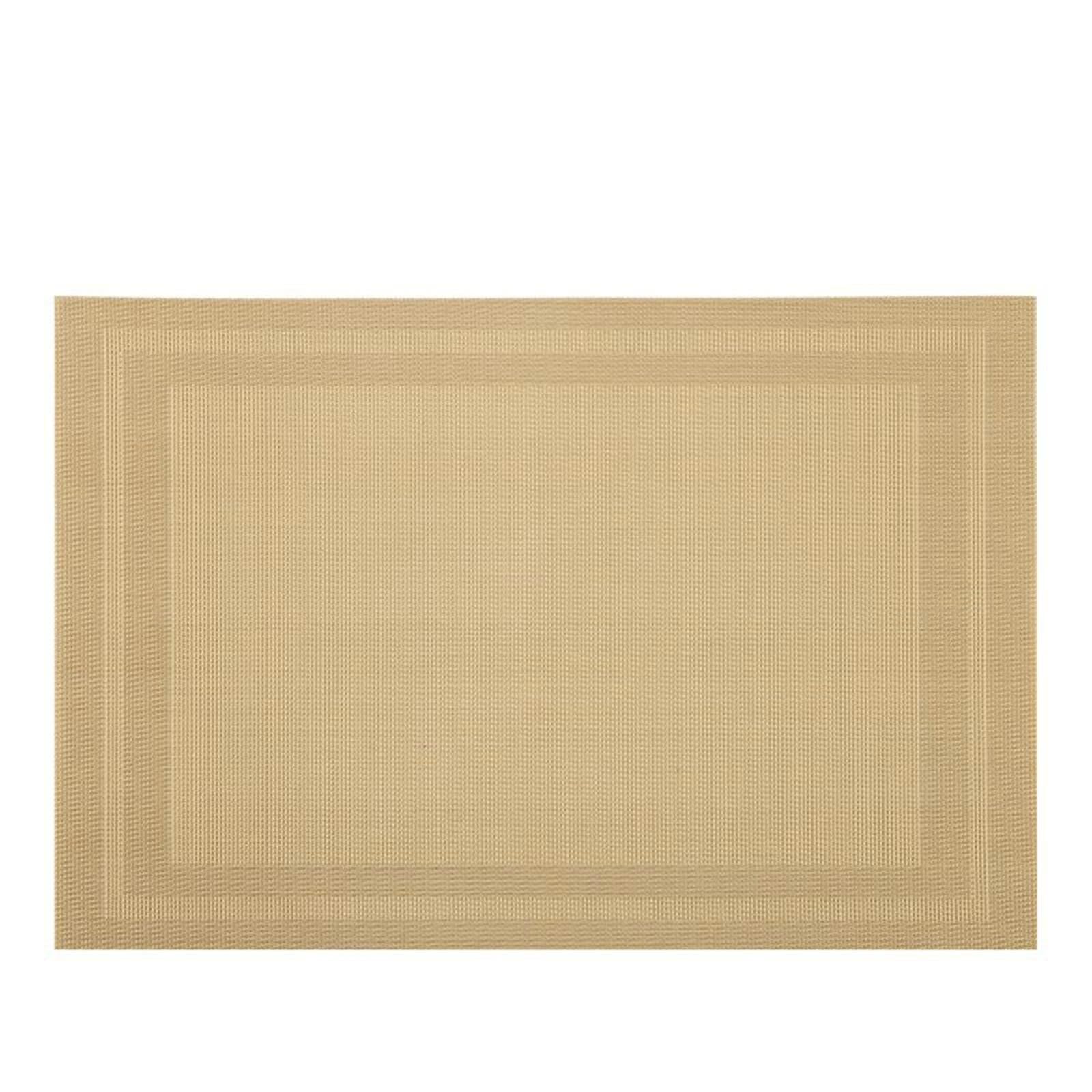 Placemat Juego de 10 manteles individuales dorados rectangulares 45 x 30 cm para cocina y comedor
