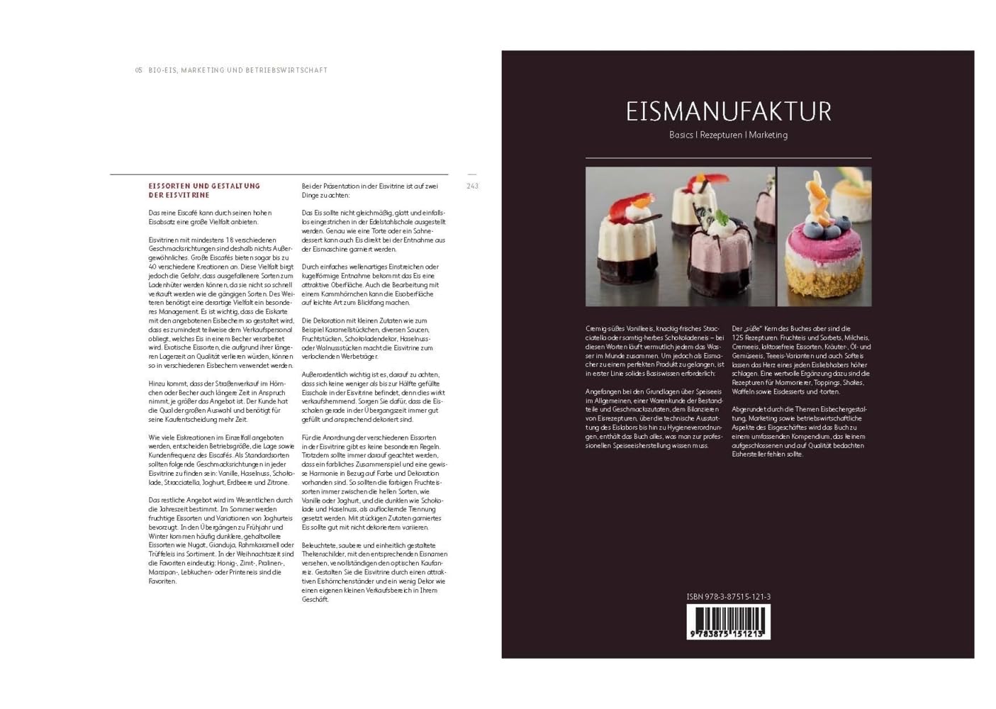 Eismanufaktur: Basics, Rezepturen, Marketing