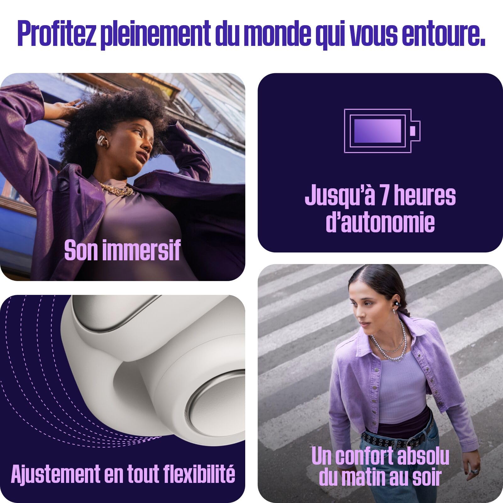 Bose Ultra Open Earbuds, Écouteurs Oreilles Libres avec Technologie OpenAudio, Écouteurs stéréo Ouverts sans Fil, Jusqu’à 48h d’autonomie, Sable Bois flotté - Édition limitée
