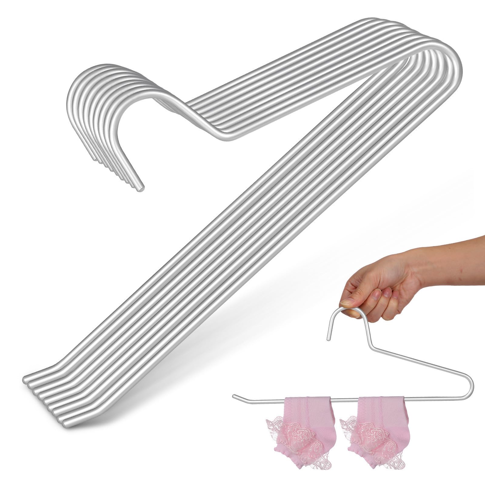 Cintres à pantalons design argentés pour optimiser votre dressing