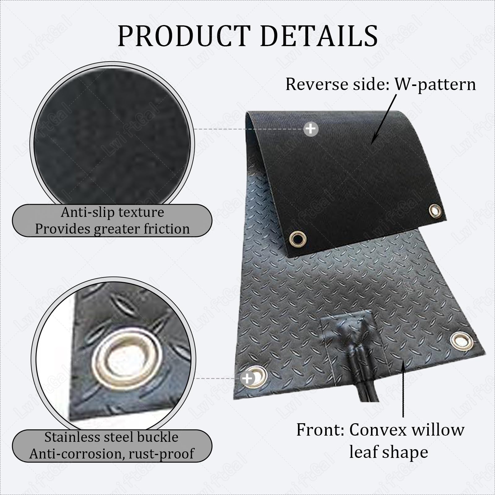 Tapete para Derretir Nieve para Exteriores, Tapetes Calefactados para Derretir Nieve, Alfombra Calefactada Antideslizante para Hielo Y Nieve con Cable De AlimentacióN 5pcs-25 * 76cm