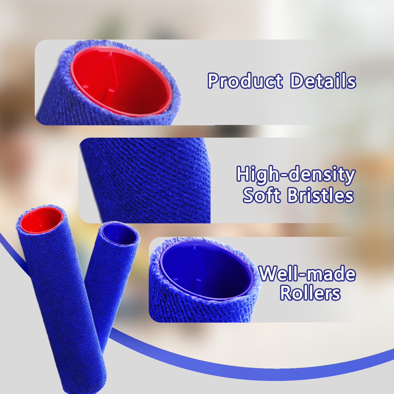 2 cepillos de rodillo de repuesto compatibles con aspiradora Dyson Wash G1, accesorios de cepillo de doble tambor, 2 rodillos de cepillo