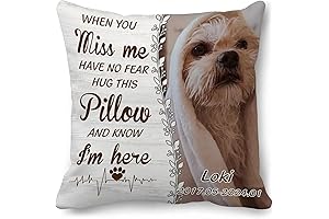 Personalized Pet Memorial Pillow Cover - Honor Your Furry Friend