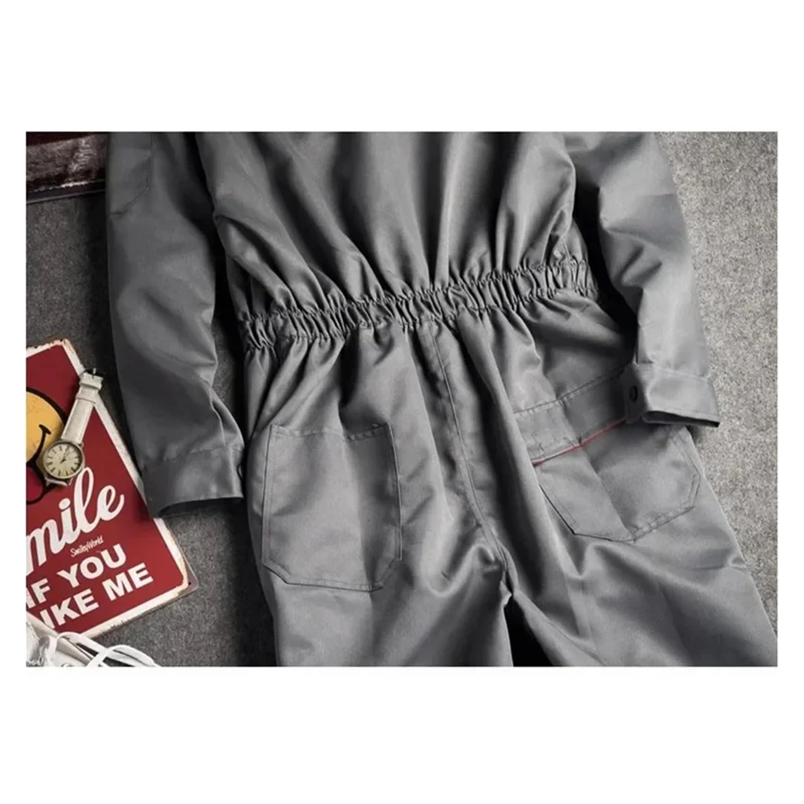 Tuta da Lavoro Uomo Tuta da lavoro Uomo Donna saldatura Officina di riparazione auto Vestiti meccanico Salopette Carpenteria(Bib pants,4XL)