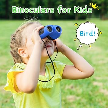 EUTOYZ Binoculars for Kids - Boys' Outdoor Learning Toys, Age 3-10, Blue