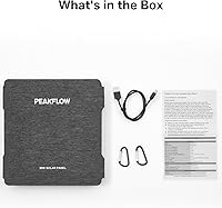 Vista 9 de Panel solar de 30 W, panel solar portátil plegable, 25.4% de alta eficiencia, USB-A y 2 puertos USB-C, paneles solares impermeables IP 68 plegables