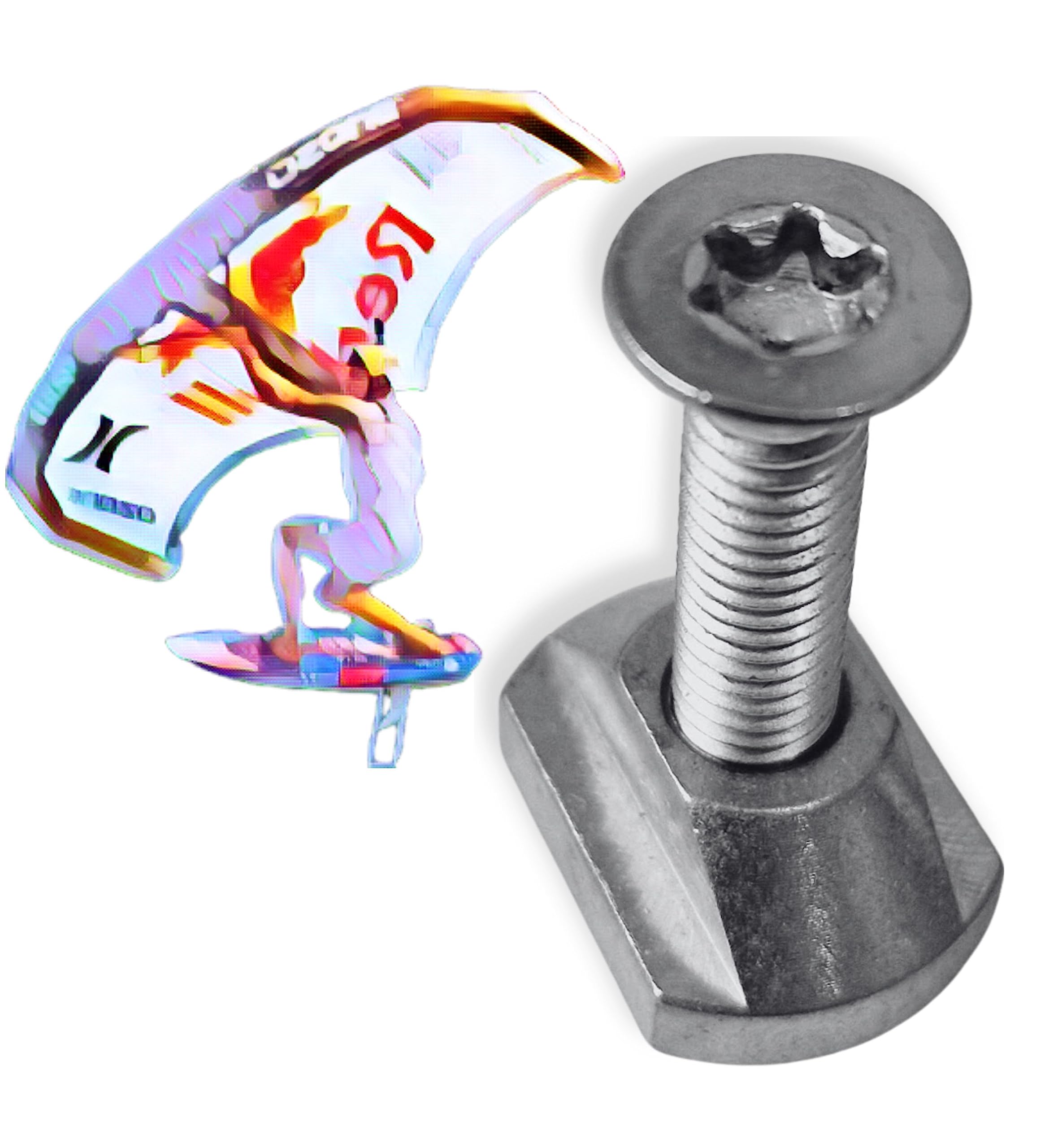 Wingfoil bolt stainless steel Torx M8 - Foiling Netherlands
