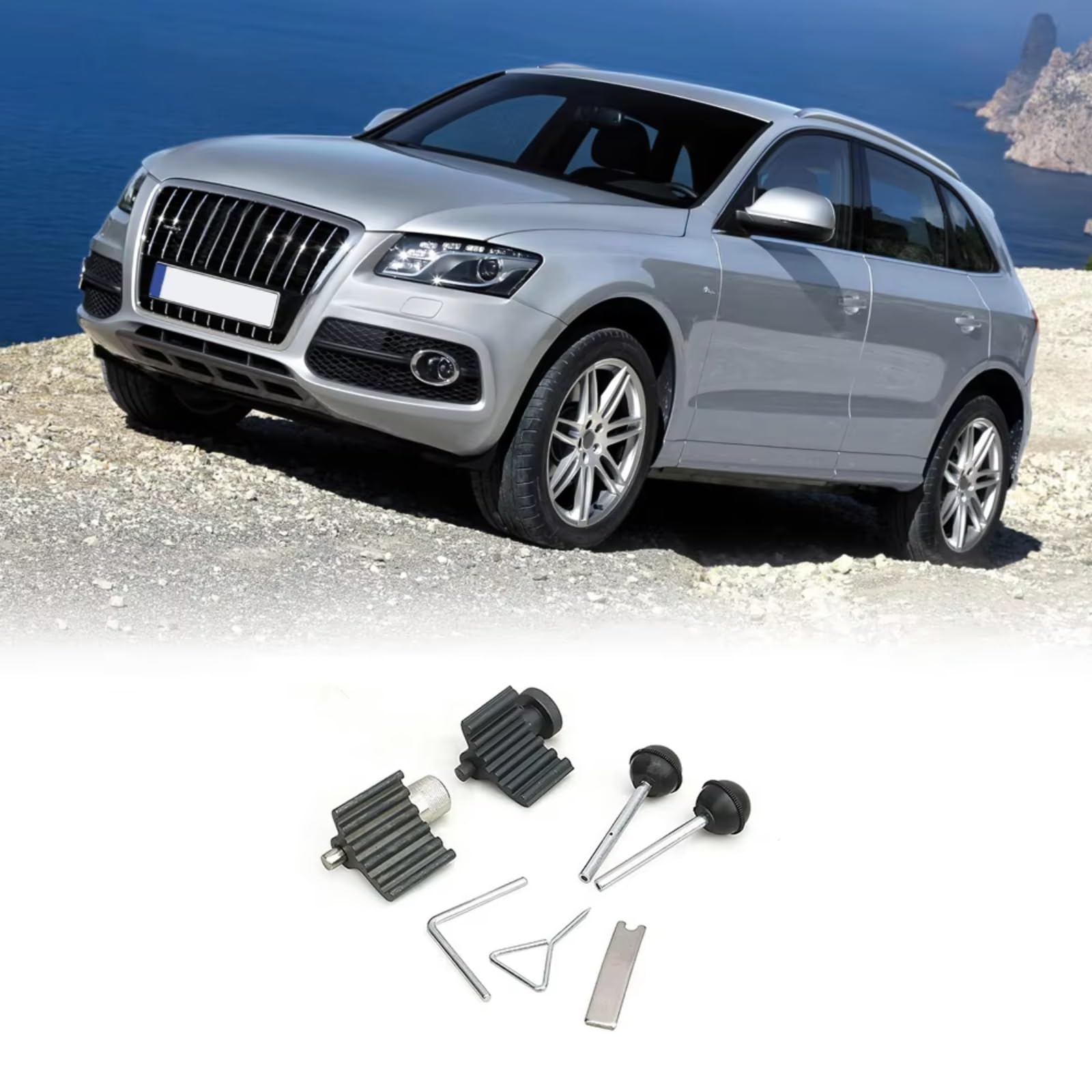 Compatibile con per Passat per Sharan per Touran 1998-2011 Kit di Attrezzi per La Messa in Fase Motore dei Veicoli Blocco Albero Set Strumenti Messa Fase