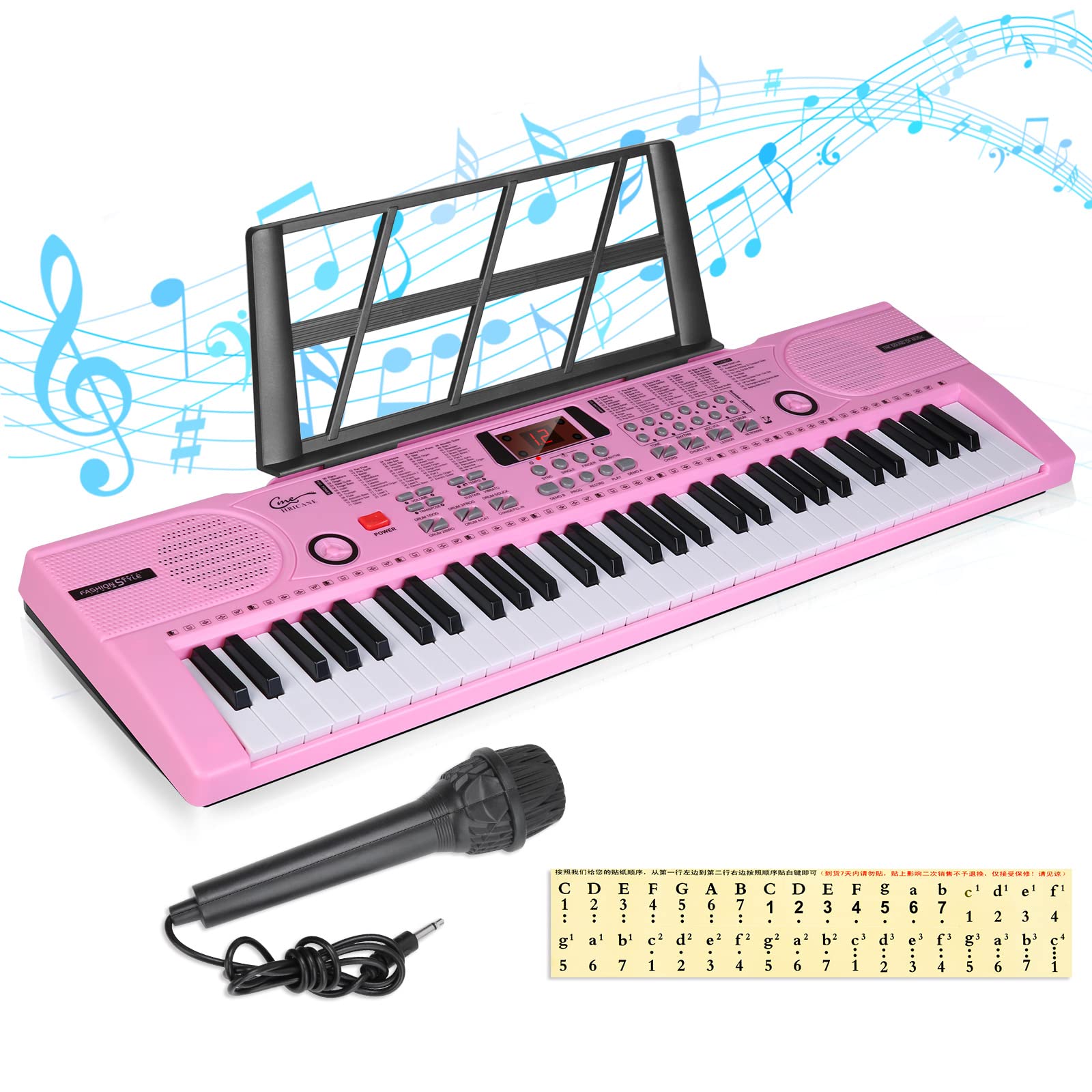 Basics Clavier De Piano Numérique Portable 61 Touches Haut