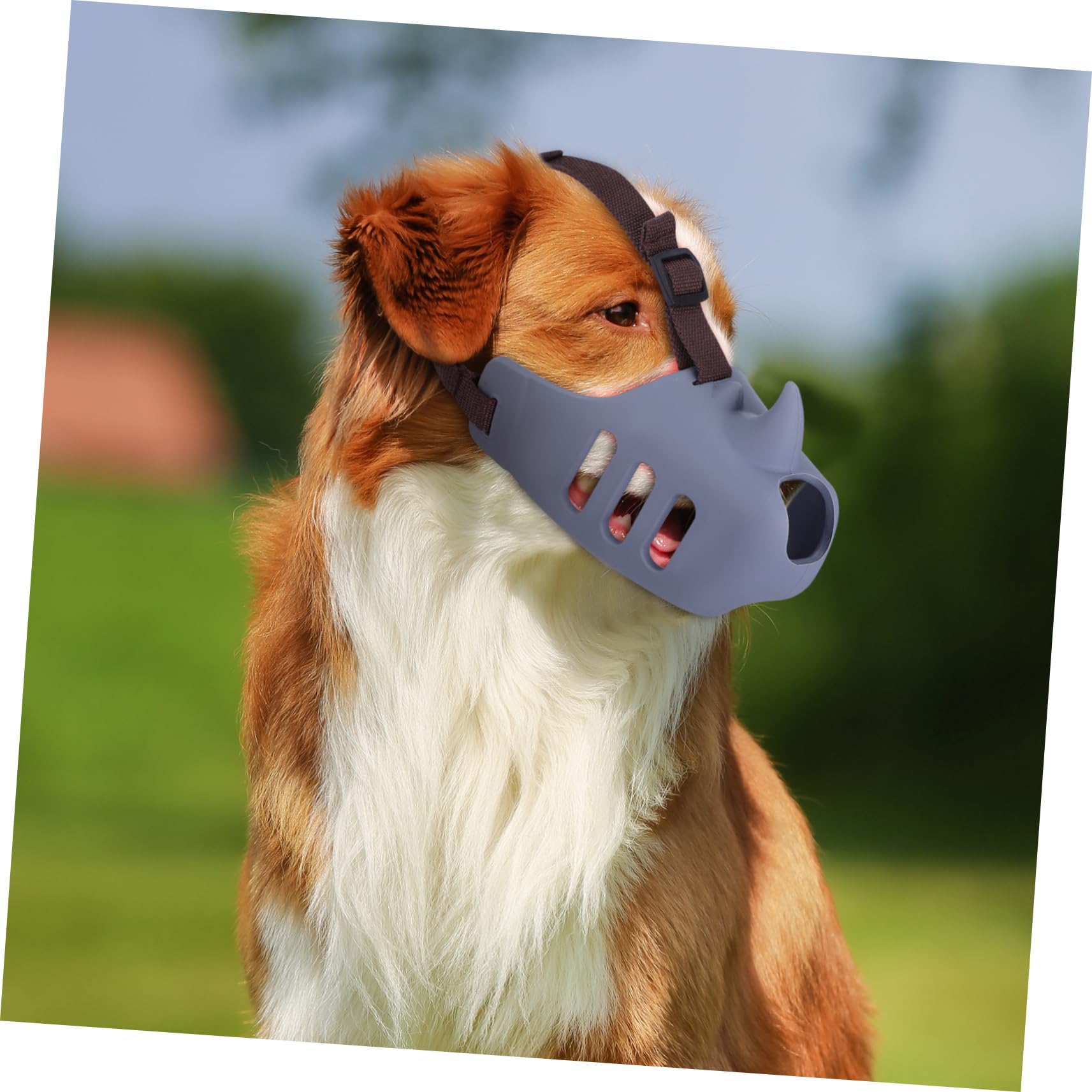 Yardwe Museruola per Cani 3 Pezzi in Silicone Regolabile per Prevenire Morsi e Masticazione, Adatta a Cani Piccoli e Grandi Design alla Moda e Peso Consigliato da 5 a 25kg