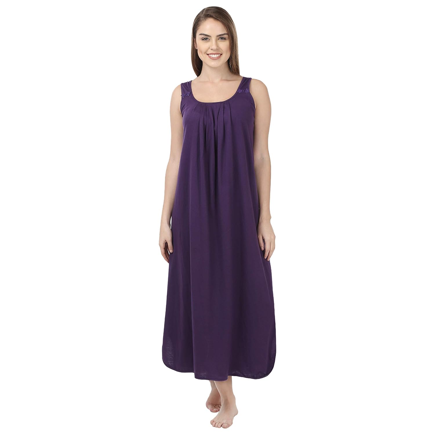 BLAZON Women's Cotton Hosiery Solid Maxi Dreams Nighty Slip - Review, Price and Buying Guide