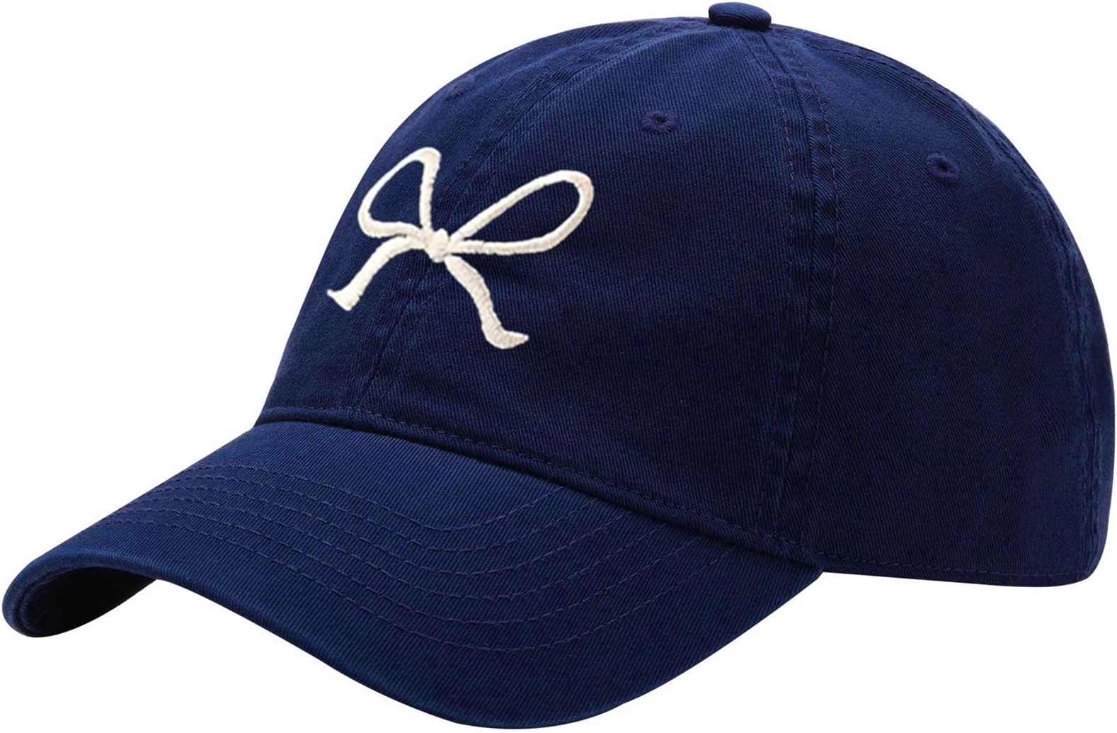 Trendy Bow-Tie Baseball Cap for Women | Trucker Hats Y2k Adjustable Fashion Sun Hat with Visor for Hiking & Travel