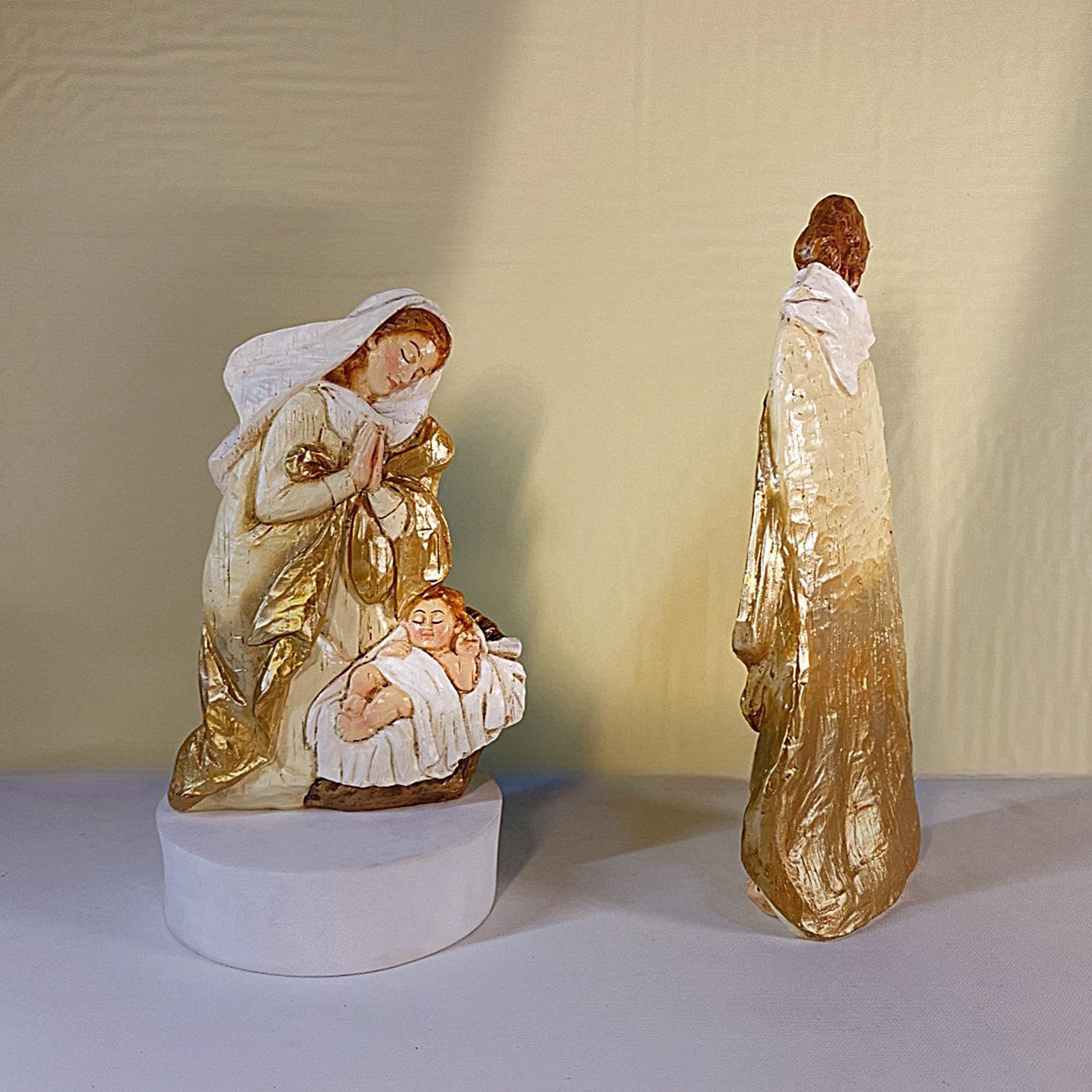 de Belén de Interior 5 Piezas Figura De La Sagrada Familia De Resina