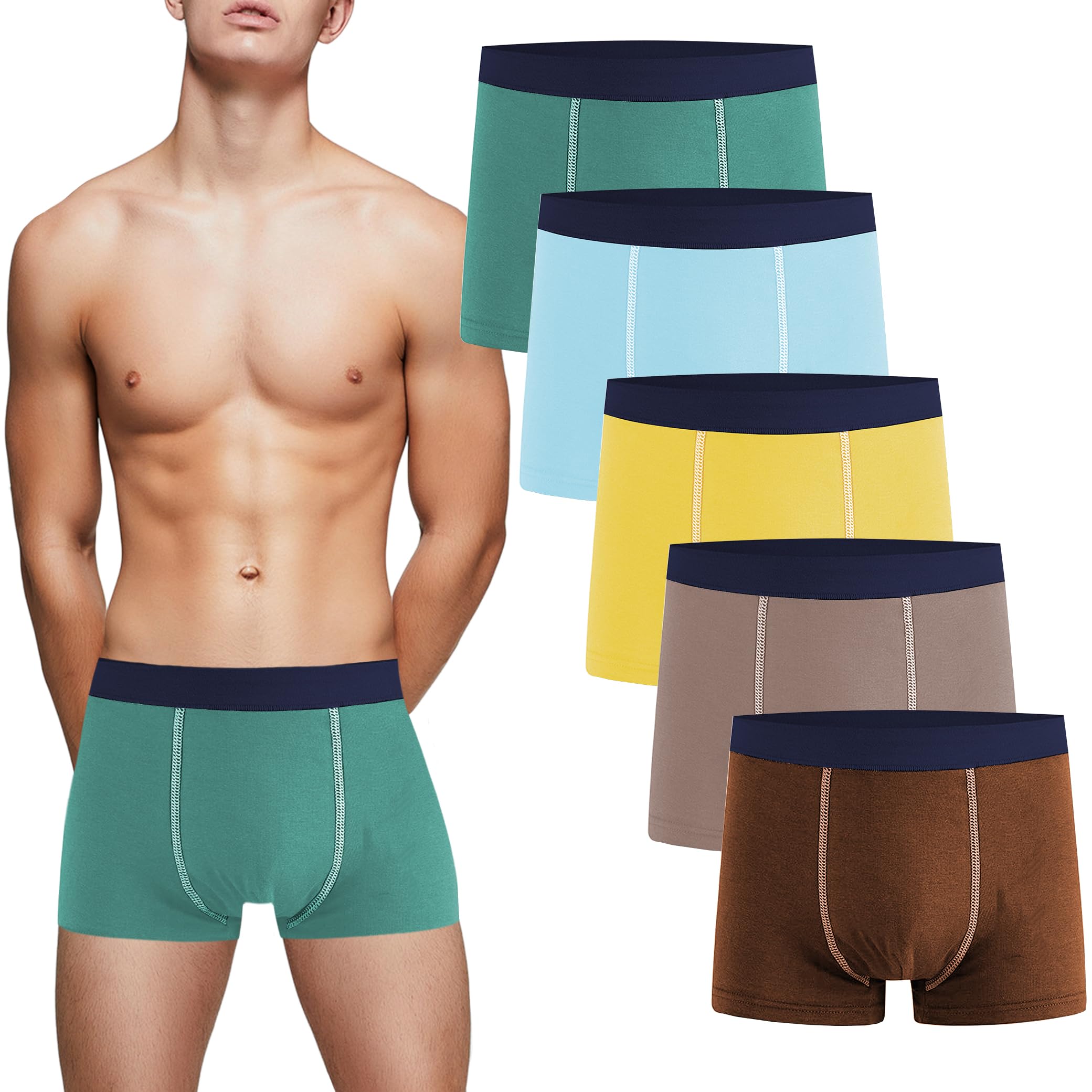 Kiench Boys Boxer Briefs Cotton Juniors Underwear 5 Pack