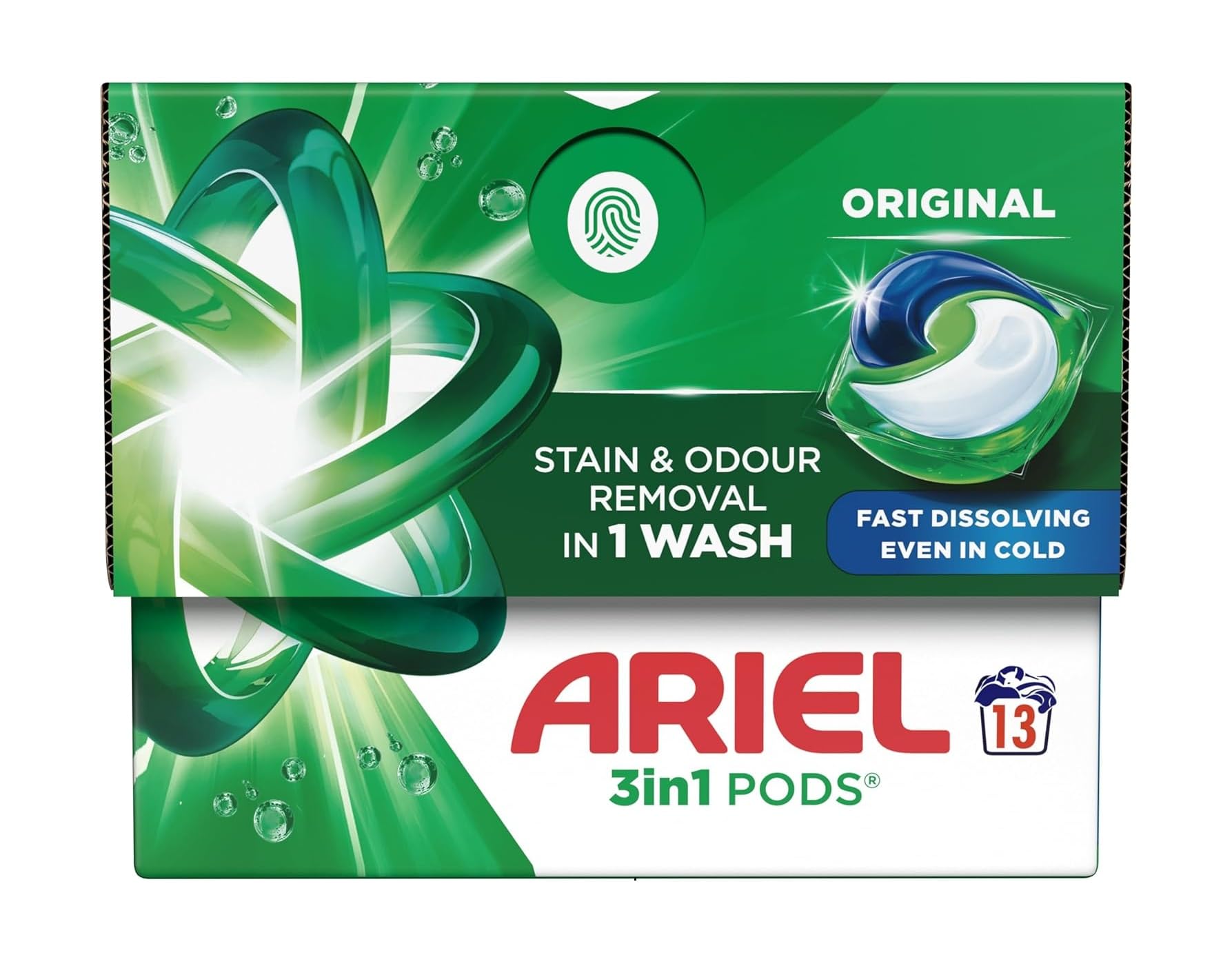 Ariel 3In1 Pods Washing Detergent Liquid Capsules 18 Washes X4 Boxes