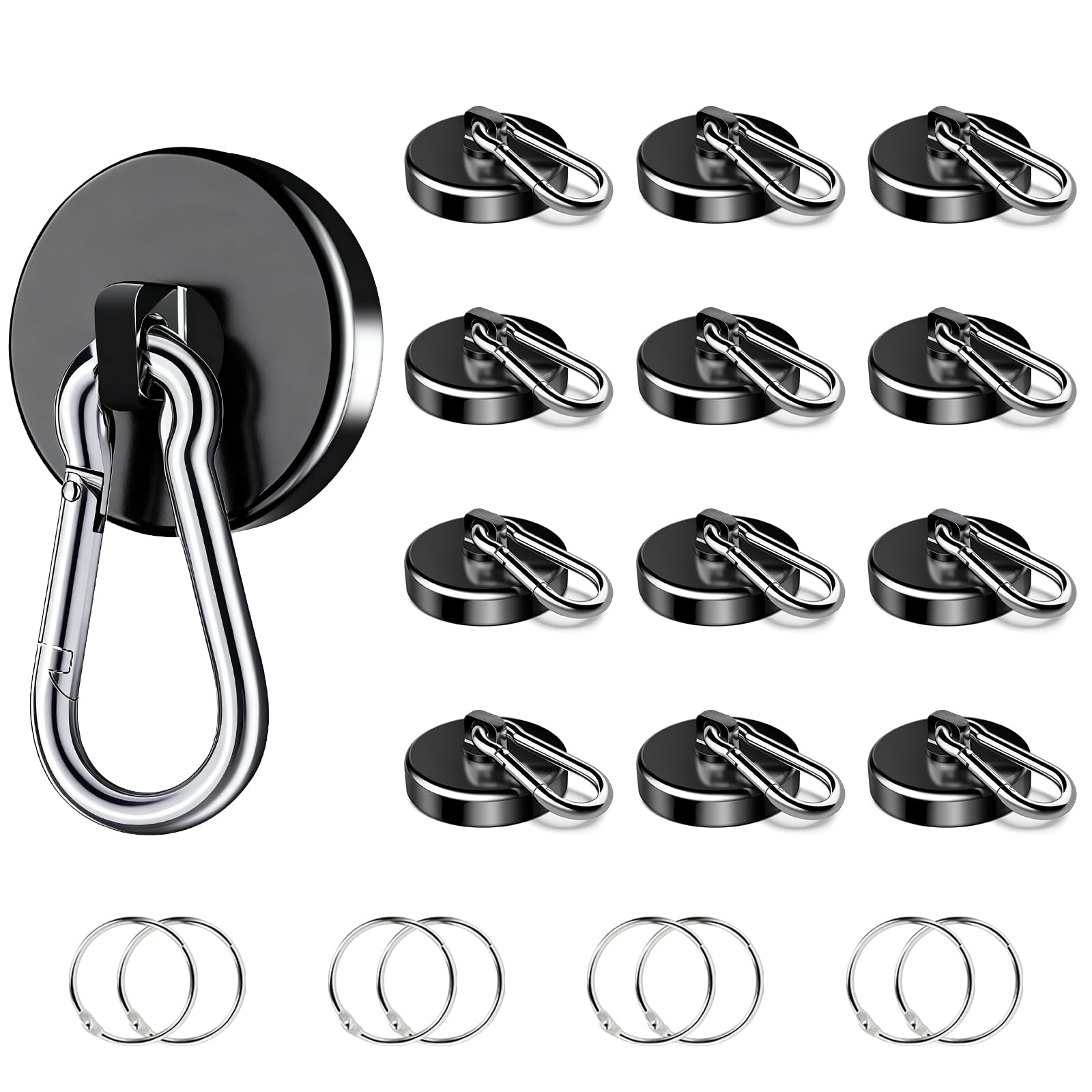 Heavy Duty Magnetic Hooks - 150Lbs Strength -8 Heavy Duty Magnetic Hooks - 150Lbs Strength -8