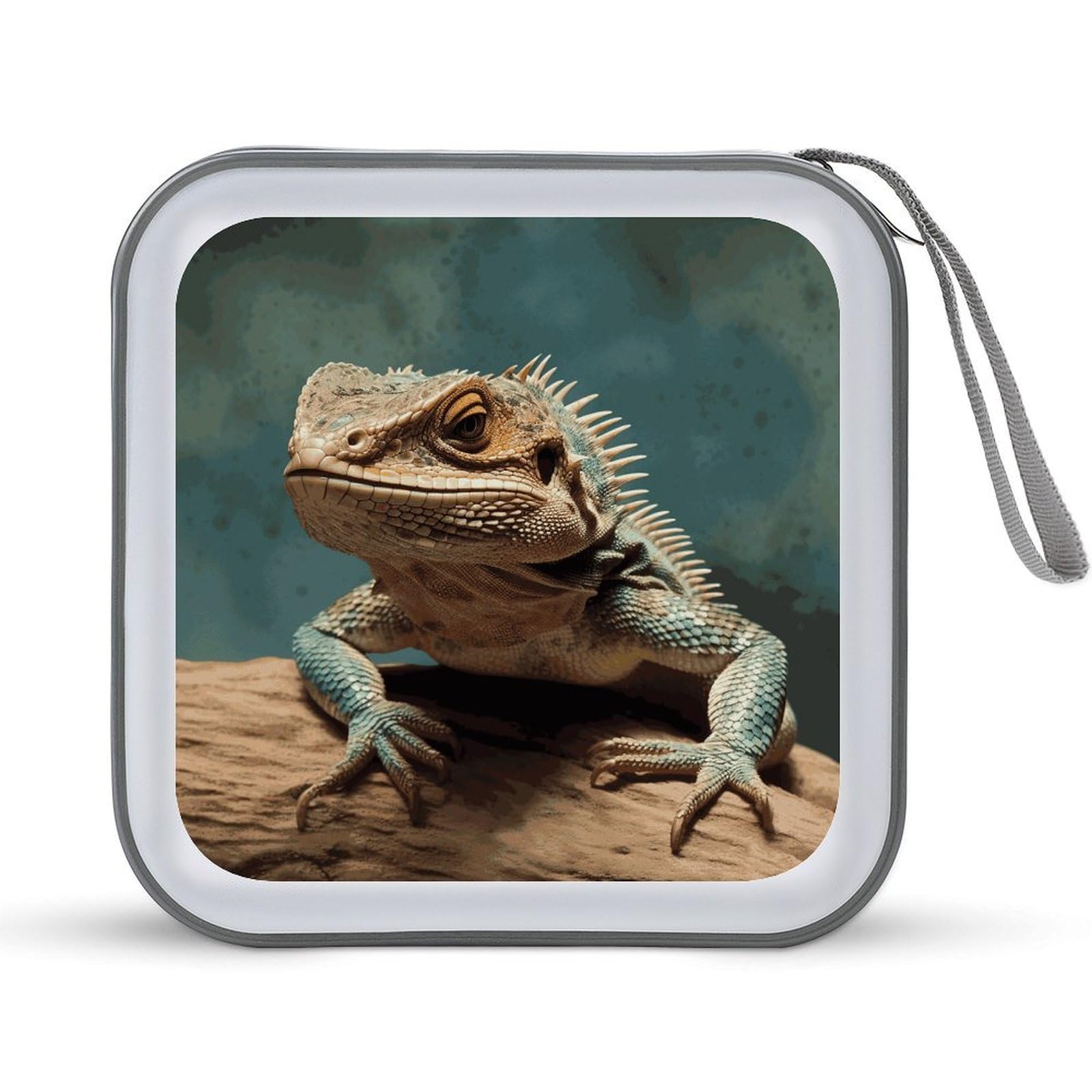 VstaDank Lizards DVD Case 40 Capacity Protective Storage Organizer Binder Booklet Album Portable Disc Wallet Car CD Disk Holder Hard Plastic CD Cases CD DVD Case Holder