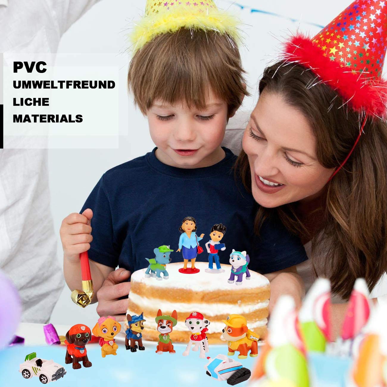 Xingsky Set Di 12 Mini Statuine Sonic, Decorazione Per Torta Di Compleanno Per Bambini E Ragazze, Modello Giocattolo Per Festa Presnatale - 12