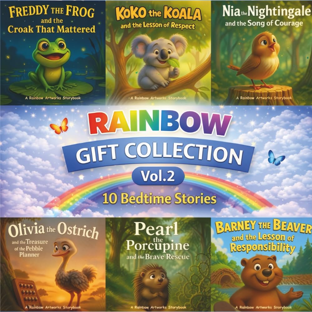 Rainbow Gift Collection Vol.2: 10 Bedtime Moral Stories for Kids (Gift Books Collection For Kids)      Paperback – October 18, 2025