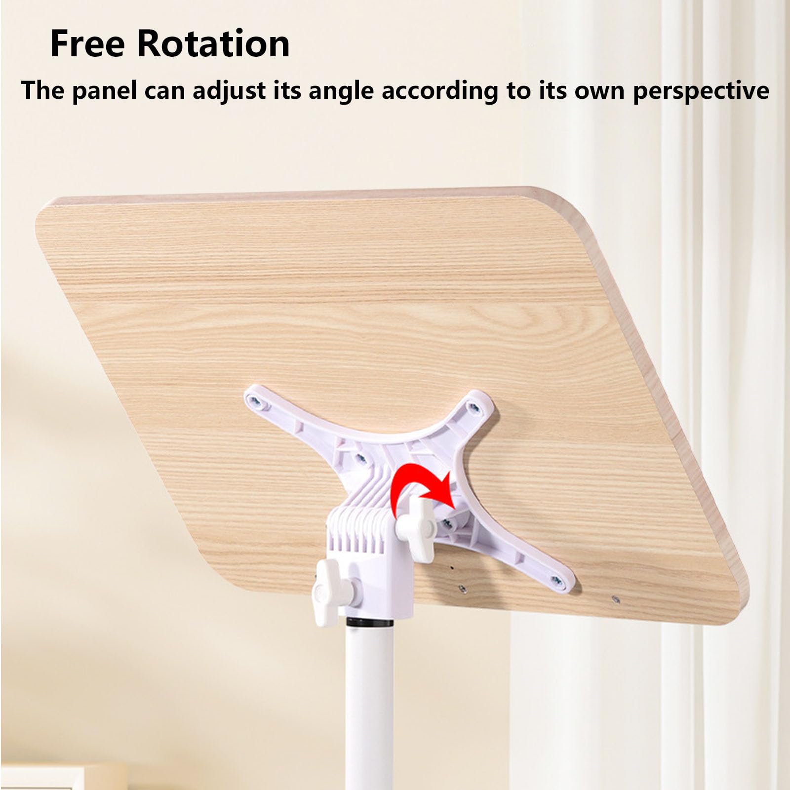 2-in-1 Leggio Spartiti Musicali & Supporto, Altezza Regolabile, Leggio da Pavimento, Elegante Stand Espositore da Pavimento(Size:140cm)