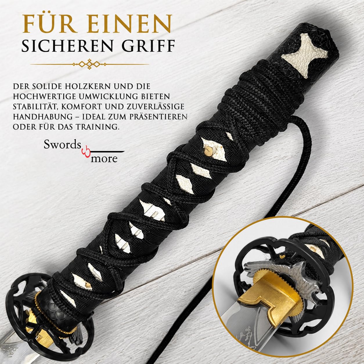 Ghost of Yōtei Katana Replik & Schwert-Sets | Premium Samurai Schwerter aus Karbonstahl & Edelstahl | Atsu Cosplay Waffen, Deko-Schwerter & Daisho Sammlerstücke