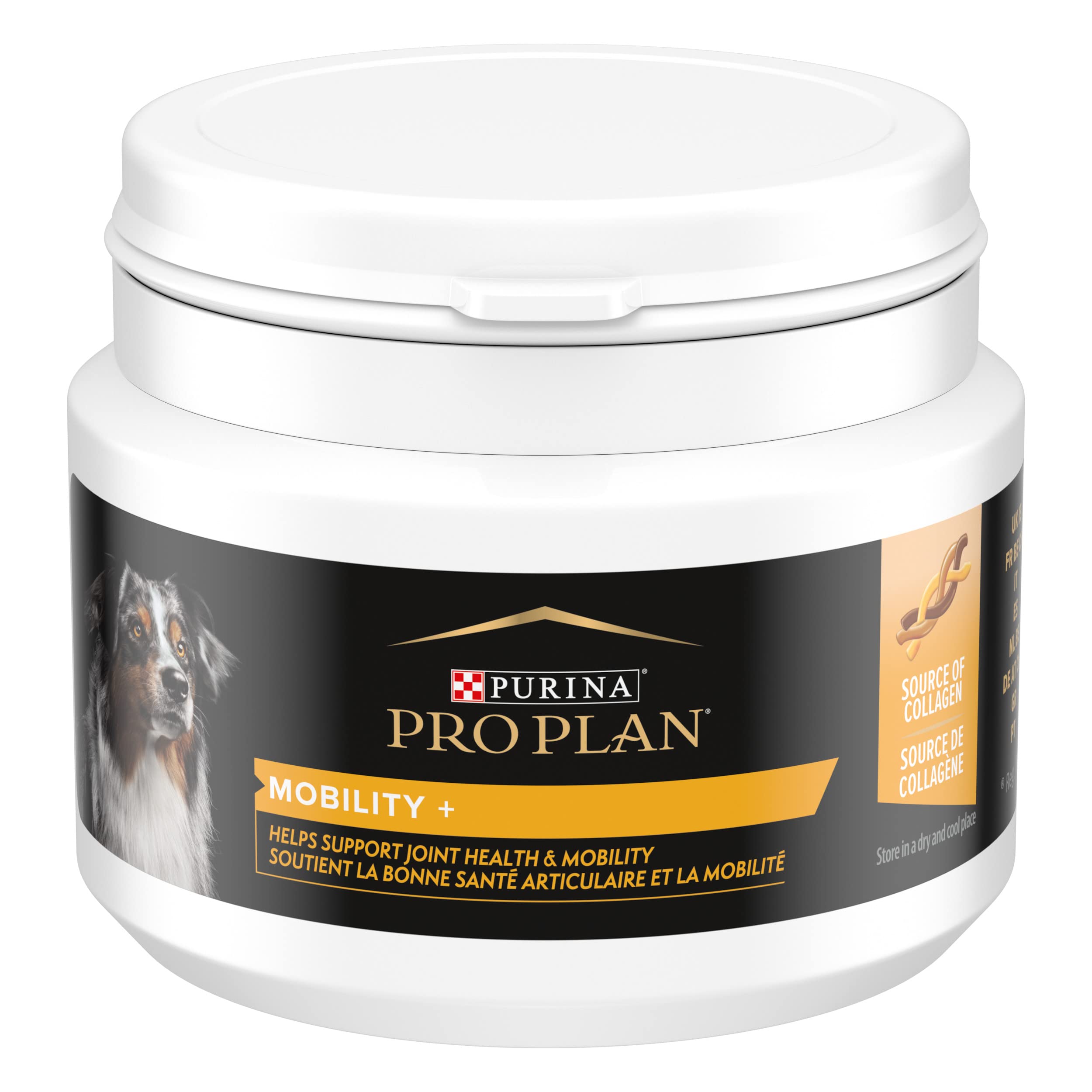 PURINA PRO PLAN Mobility + Supplements per Cani Adulti in Polvere con Collagene Confezione da 60g+B58