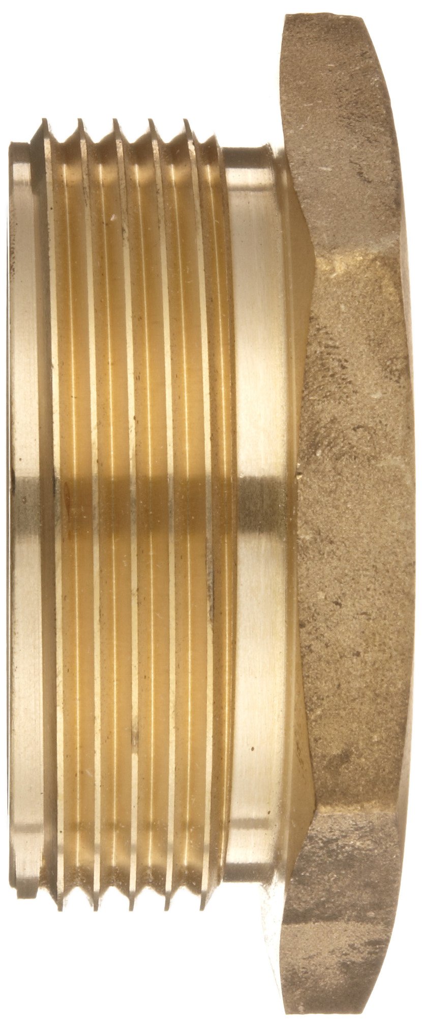 Moon 356-1562521 Brass Fire Hose Adapter, Bushing Hex, 1-1/2