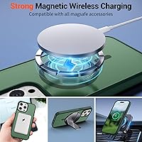 Vista 510 de SUPFINE Funda magnética para iPhone 11 (compatible con MagSafe) (protección contra caídas de grado militar), translúcida mate a prueba de golpes