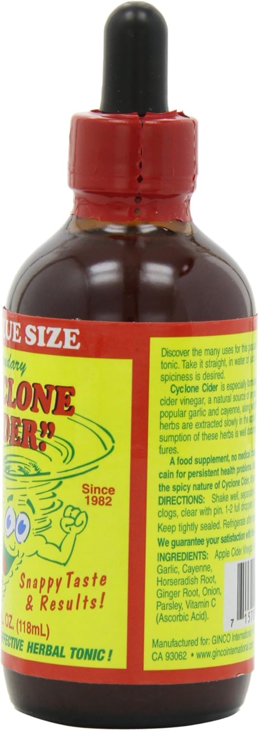 Ginco International Cyclone Cider, Value Size, 4 Ounces (Pack of 2)