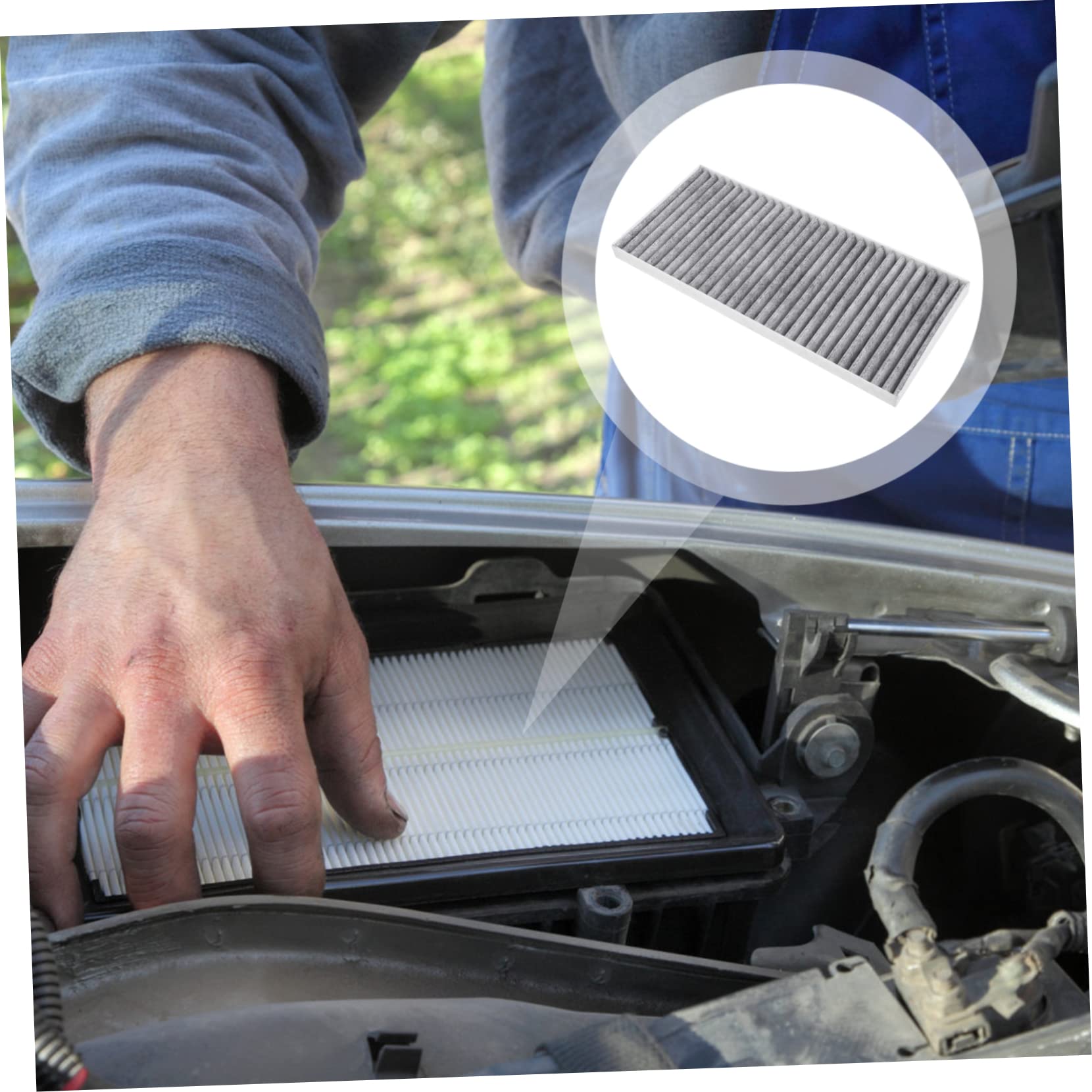 Mikikit 6stücke Auto Luftfilter Für Klimaanlage Hochleistungs-klimaanlagenfilter Für Saubere Luft Im Fahrzeug Kompatibel Mit Verschiedenen Automodellen Effektive Geruchsbeseitigung Und