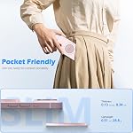 imluckies Magnetic Base Compatible with PopSocket Phone Grips and MagSafe iPhone Series Case, Removable Kindle/Phone Holder Base, Thin & Light Portable Plate (Matte Pink)