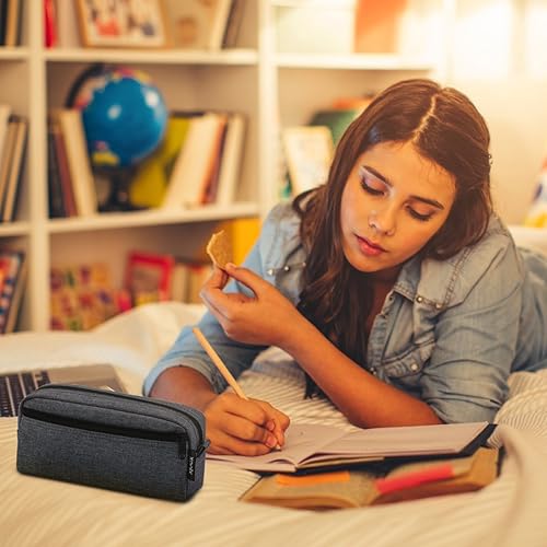 Miniatura 7 de Estuche para lápices de gran capacidad, bolsa de papelería, bolsa multicolor para bolígrafos, bolsa para cosméticos, bolsa para bolígrafos con