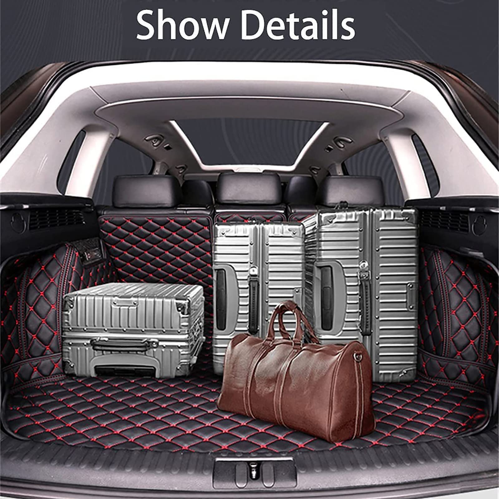 Tapis De Coffre Lexus SC 430 2001–2006 – Cuir PU Imperméable – Antidérapant – Protection Complète – Facile à Nettoyer - 12