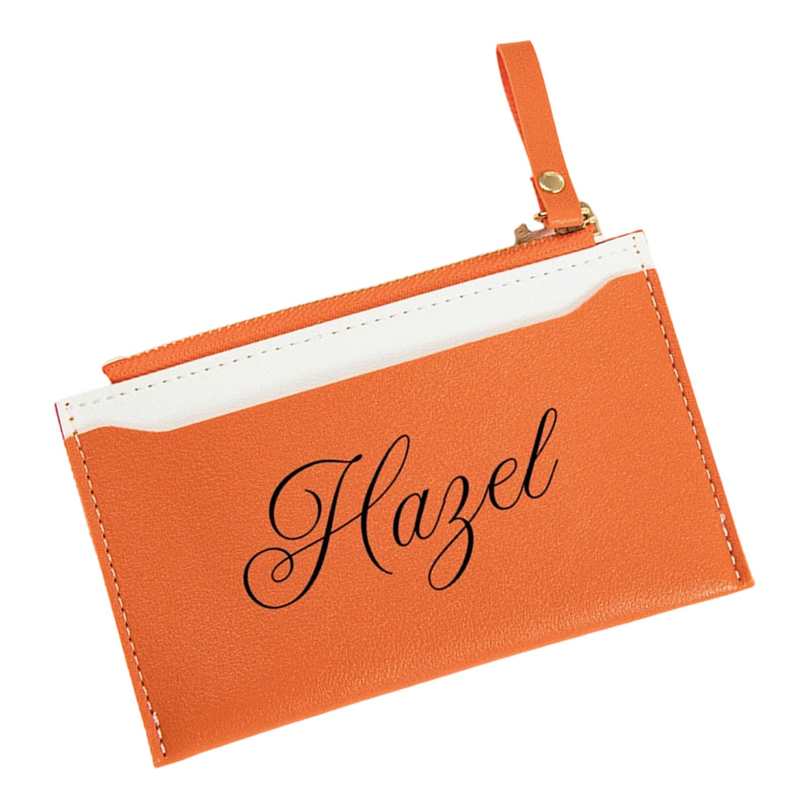 Tsophreniq Zippered Closure Card Organiser Fashion Contrast Color Miniature Coin Purse Small Wallet for Women Girls PU Leather Wallet Organizers