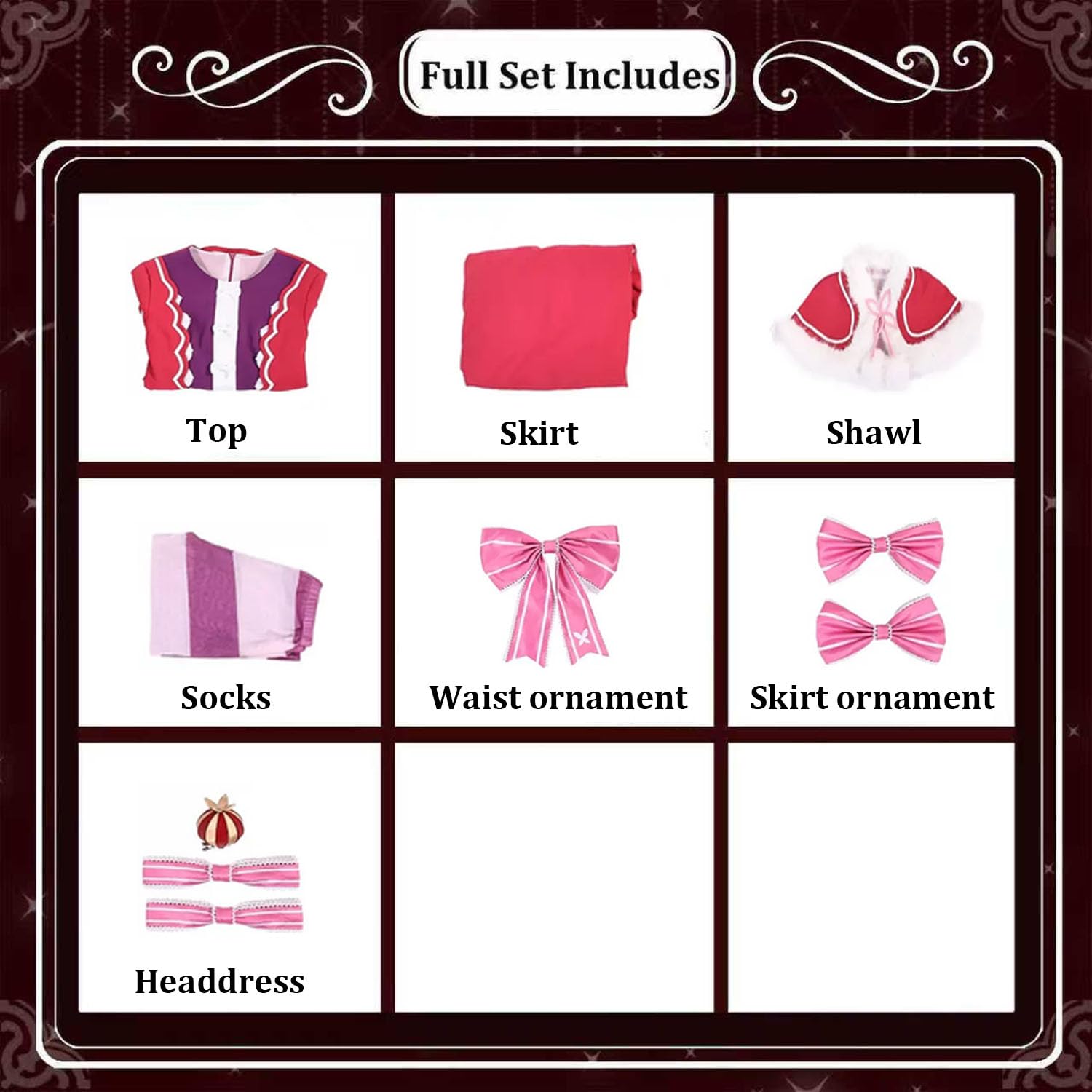 Anime Personaggio Beatrice Cosplay Costume Vestito per Donne