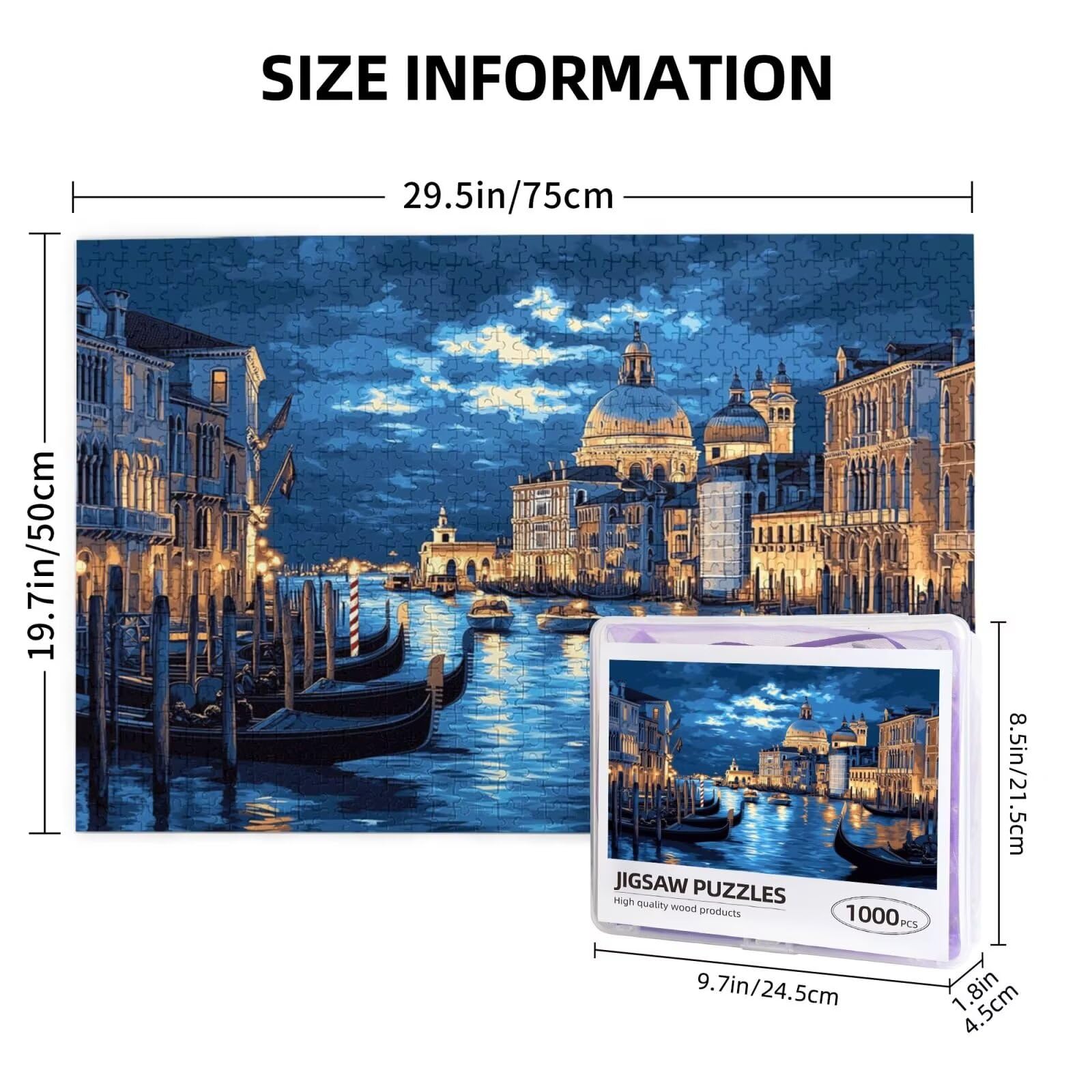 Puzzle Włochy, 3000 elementów, krajobraz, puzzle dla dorosłych, z pudełkiem na prezent, "zrób to sam", duże drewniane puzzle dla dorosłych, gra zręcznościowa dla całej rodziny, prezenty dla kobiet, 81