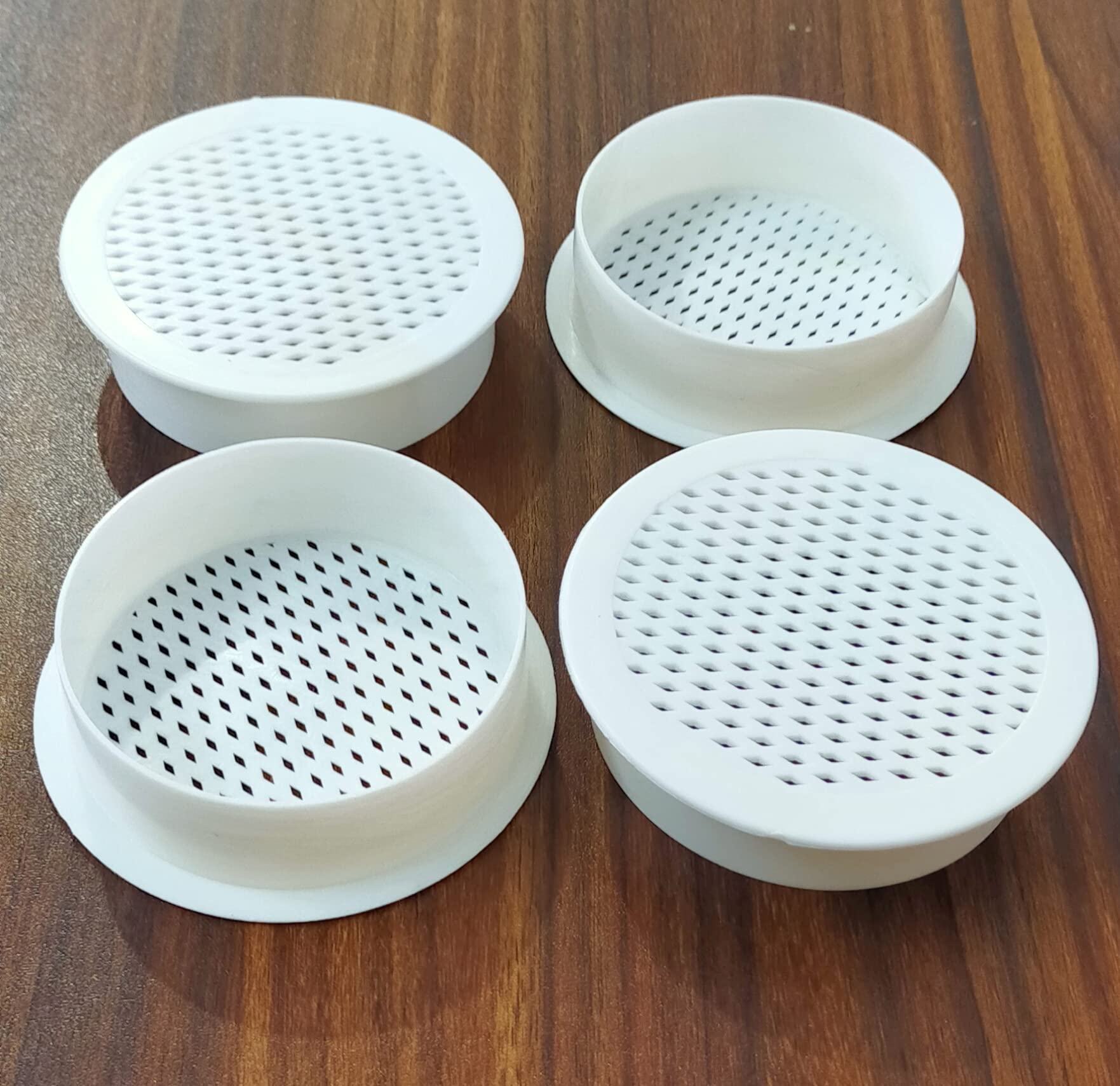 LJL Traders Round Wall Air Hole Closer/Round Air Cowl/Air Vent Grille Cover/Mosquito Guard/Dust Controller White/Pack of - 5 (3 Inch Round) (B09HVFFKV2) Amazon Price History, Amazon Price Tracker