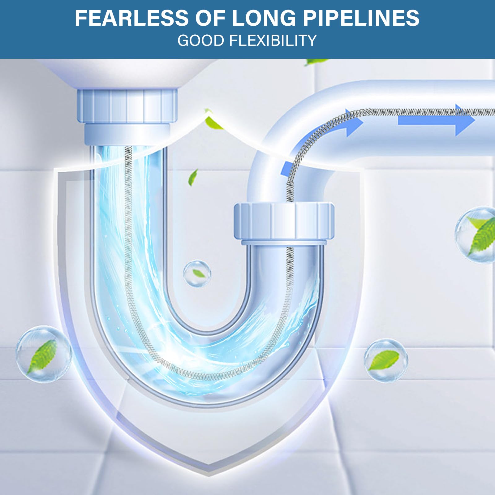 Furet Deboucheur Canalisation Avec Foret 13m, IdéAl Pour Le Nettoyage éCologique Des Drains Furet Deboucheur, Efficace Contre Le Blocage Destop Deboucheur Canalisation
