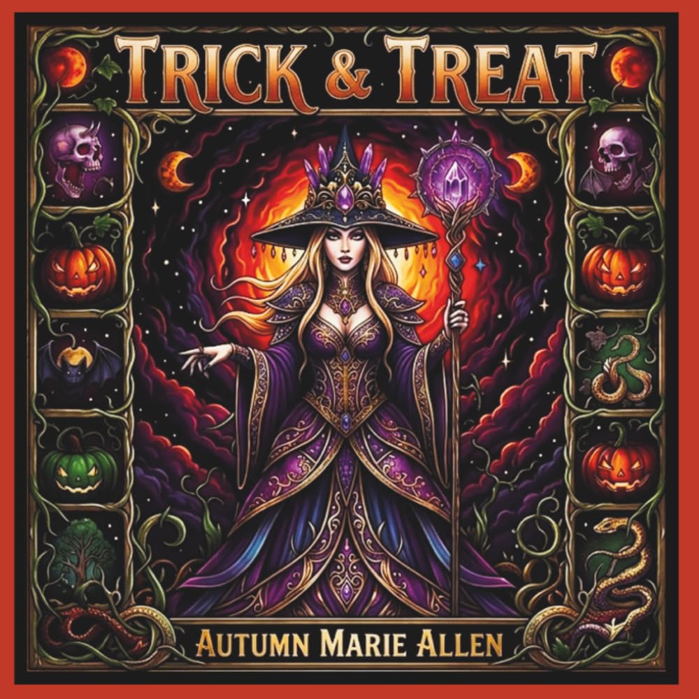 TRICK & TREAT: A Creepy Halloween Coloring Book For Teens