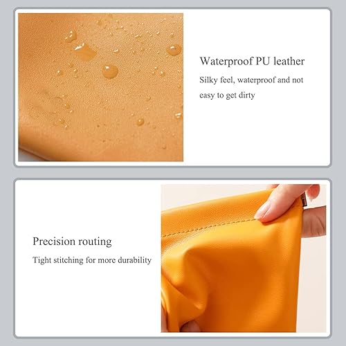 Miniatura 4 de Bolsa de cosméticos de bolsillo,Bolsa de cosméticos de bolsillo Squeeze,Bolsa de cosméticos de bolsillo Cuero impermeable sin cremallera Bolsa de