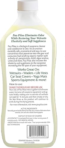 Miniatura 2 de Drainbo Pau Pilau - Limpiador y acondicionador para trajes de neopreno, 16 onzas