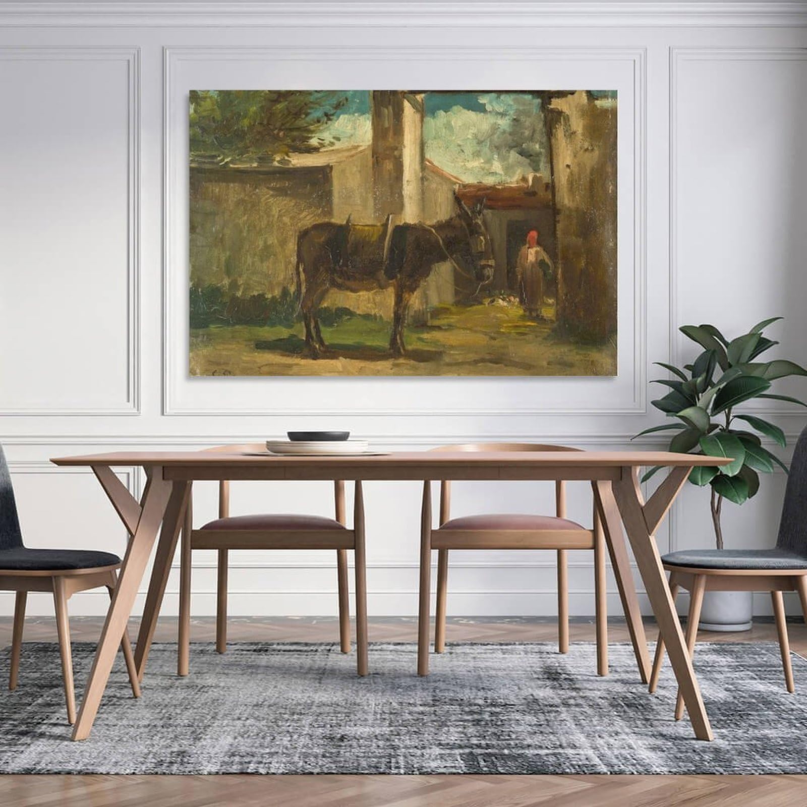 Amazon.co.jp: Camille Pissarro カミーユ・ピサロ 《モンモランシーの