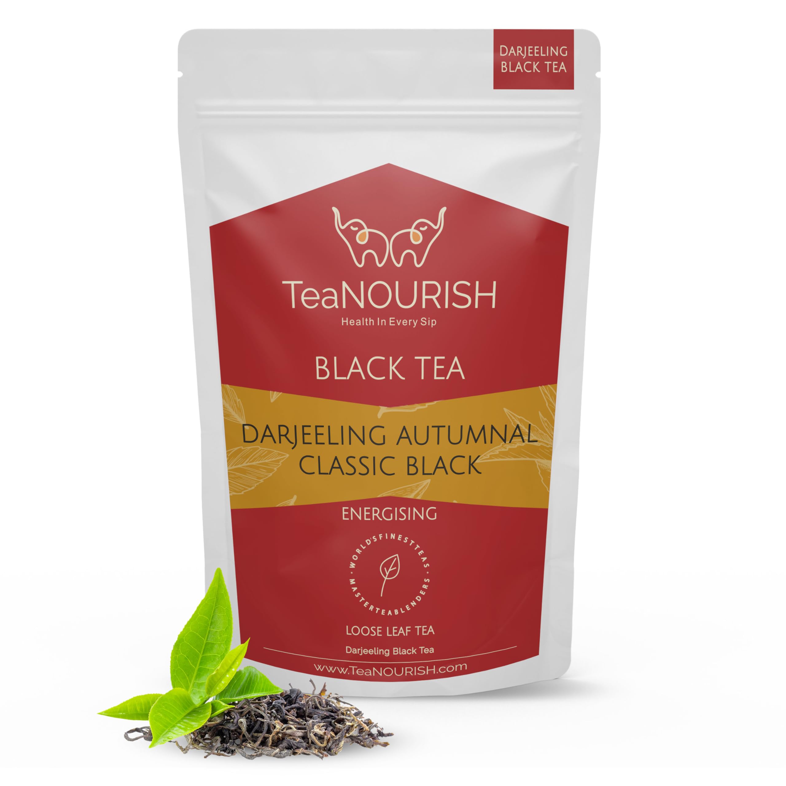 TeaNOURISH Darjeeling Autumnal Classic Black Tea | Autumn Flush Loose Leaf | Strong, Robust Taste & Aroma | Freshly Sourced Direct From Origin | Brew Hot or Iced Tea - 100 g (B08TTXWHV1) Amazon Price History, Amazon Price Tracker
