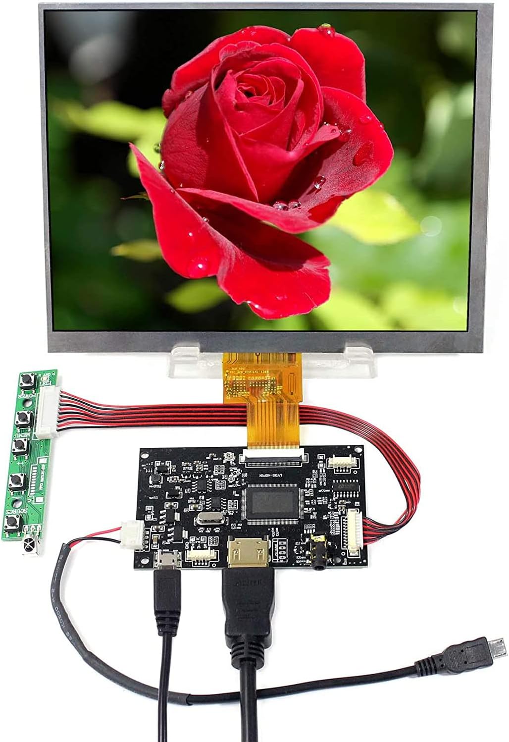 VSDISPLAY 8" 1024X768 IPS LCD 8 inch HJ080IA-01E with Controller Board