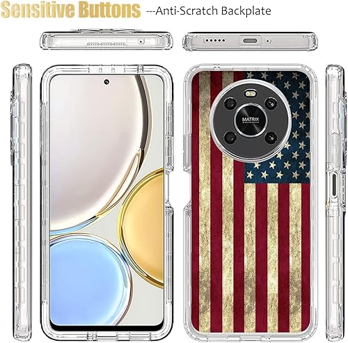 Miniatura 5 de Funda para Honor X9 (4G/5G)/Honor X30/Honor Magic4 Lite, ANY-NX1 con protector de pantalla de vidrio templado, funda protectora de cuerpo completo